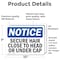 Signmission Secure Hair Close To Head Or Under Cap, 10 in W x Rectangle, Vinyl Decal OS-2PACK-NS-D-710-L-16548 - alternate 2